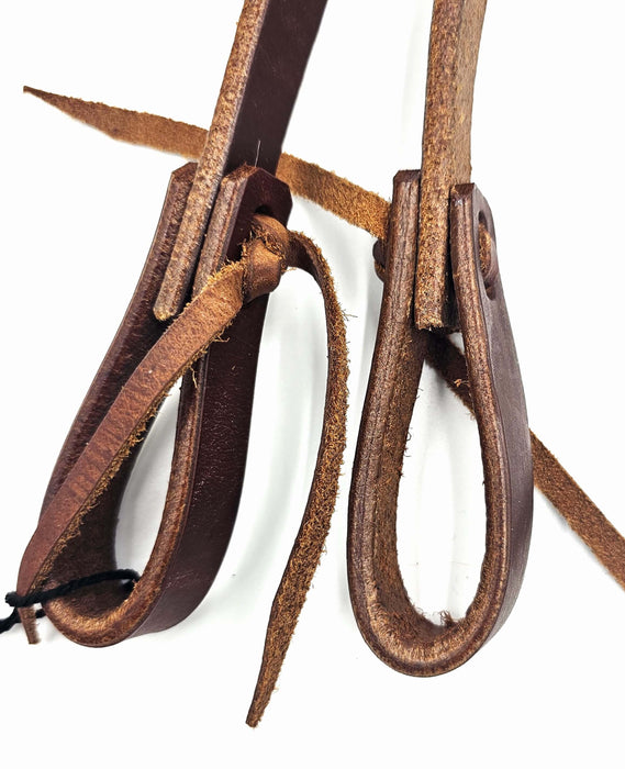 Harness Leather Split Reins 3/4''X7' Water Tie ends