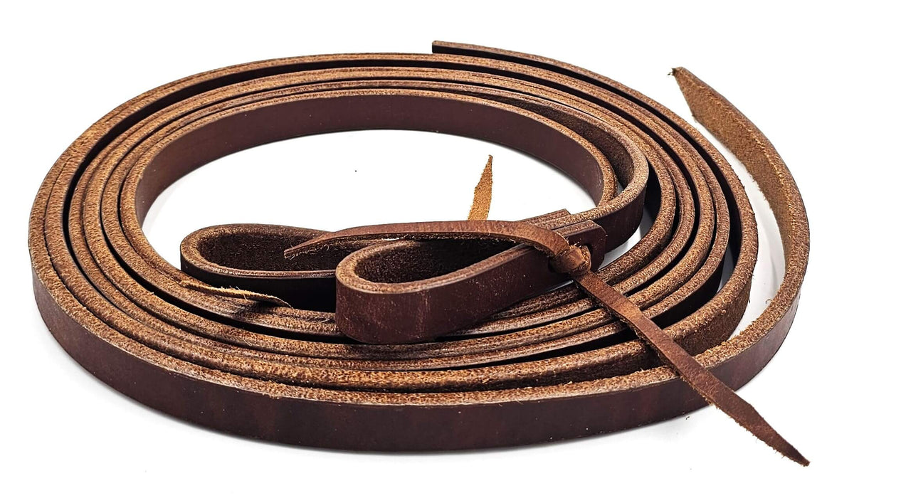 Harness Leather Split Reins 3/4''X7' Water Tie ends