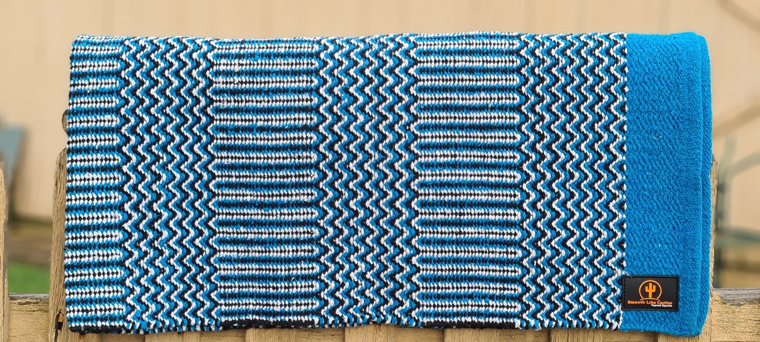 Cherokee Double Navajo Blanket 32" x 64" Turquoise