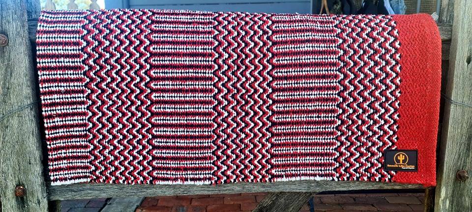 Cherokee Double Navajo Blanket 32" x 64" Red