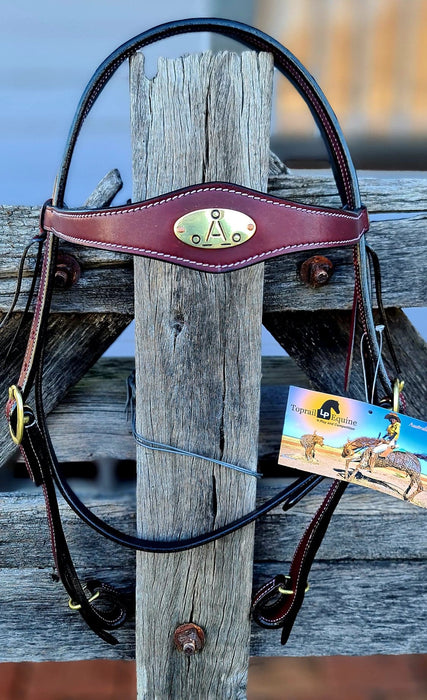 "A" Campdraft Bridle with Quick Change