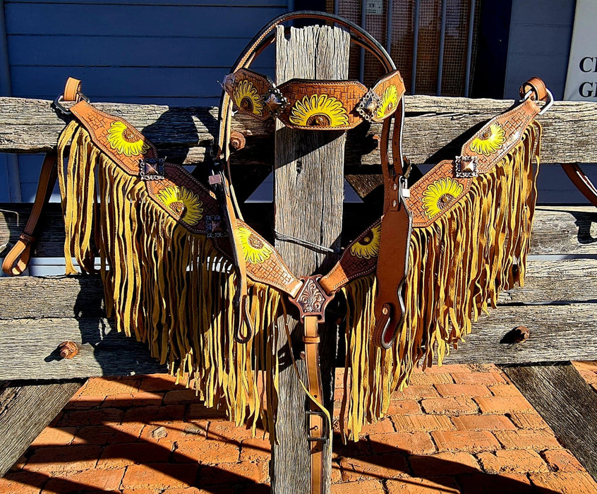 Sunflower Bridle and Breastplate Set