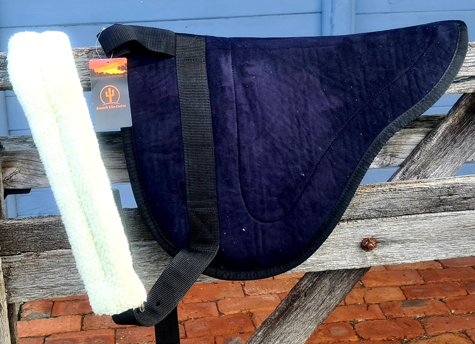 The 'Bareback' Saddle Pad with Faux Suede Fabric Top Takky Tak underlay