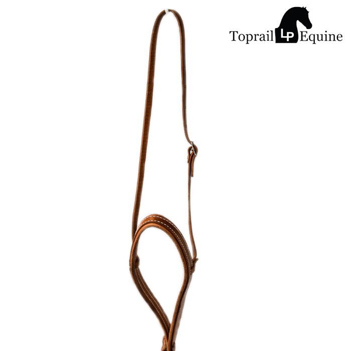 Natural Harness Leather Double Stitched Tie Down/ Noseband
