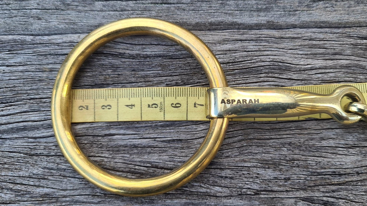 Medium Brass Loose Ring German Silver Elliptical