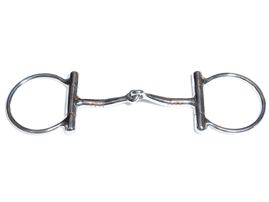 Dee Stainless steel snaffle with copper inlay - Dee Stainless steel snaffle with copper inlay