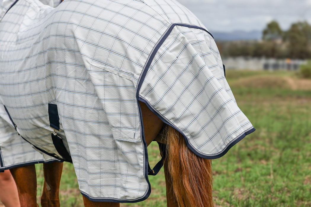 Ripstop Cotton Combo Rug- Navy