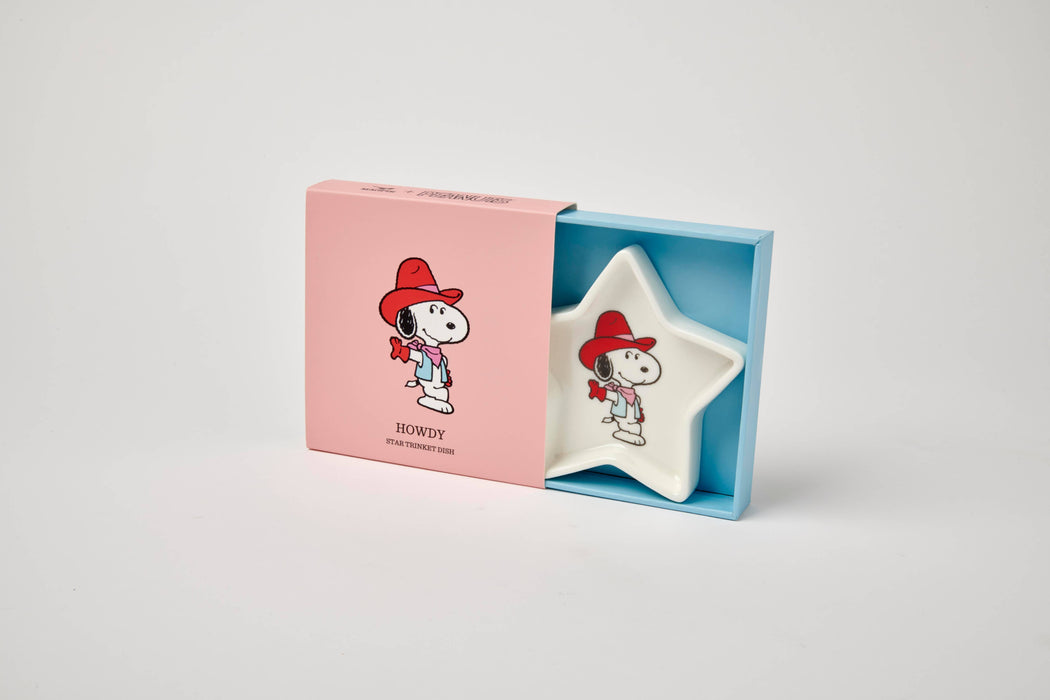 Cowboy Snoopy 'Howdy' Star Shaped Trinket Dish - Magpie