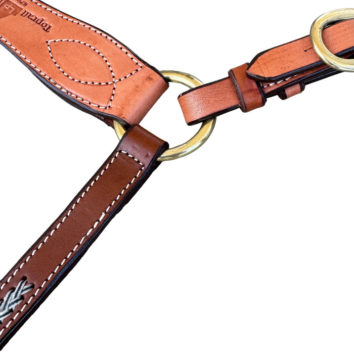 "MONTANA BLUE SKY"  Stamped Woven Breastplate