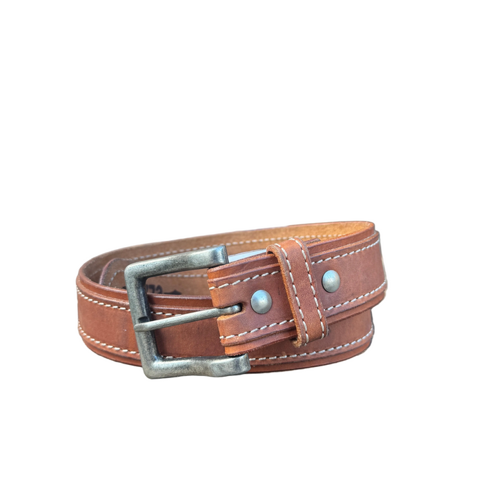 "BOSTON" Plain Leather Unisex Belt - 1773