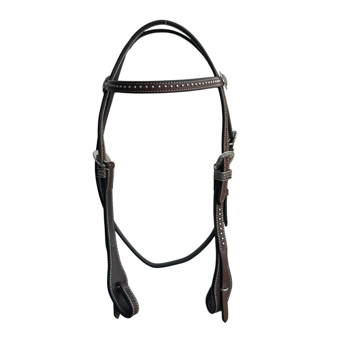 "CHILEAN SILVER DOTS" - Quick Change Headstall - Smooth Like Cactus