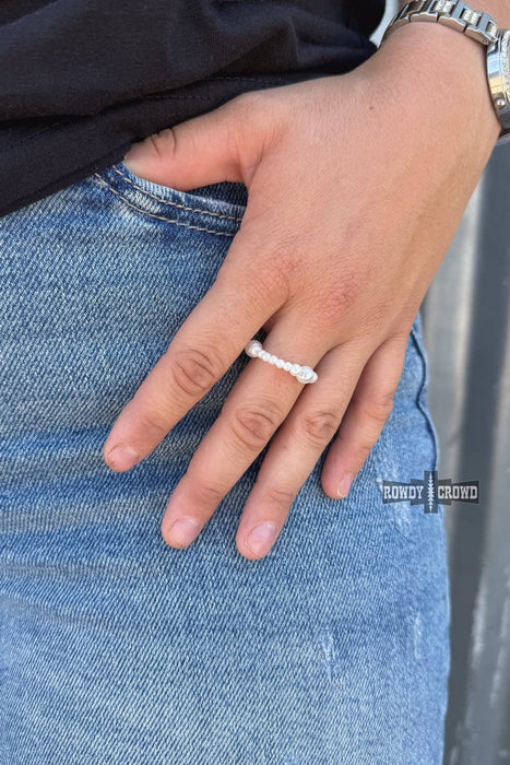Punchy Pearl Stretch Ring - Rowdy Crowd for 1773