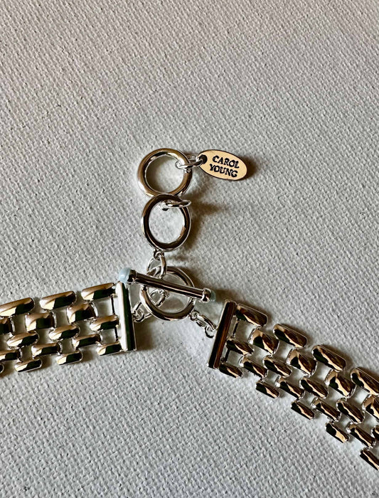 Bold Western Oxbow Necklace - Carol Young Silver