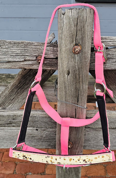 Pink Halter with Faux Hair