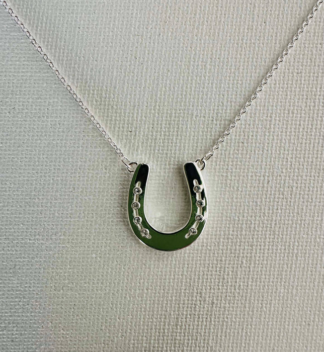 Single Horseshoe Necklace - Carol Young Silver