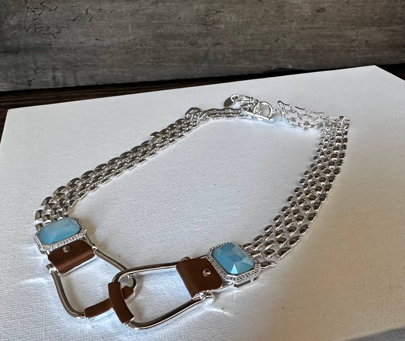 Bold Western Oxbow Necklace - Carol Young Silver