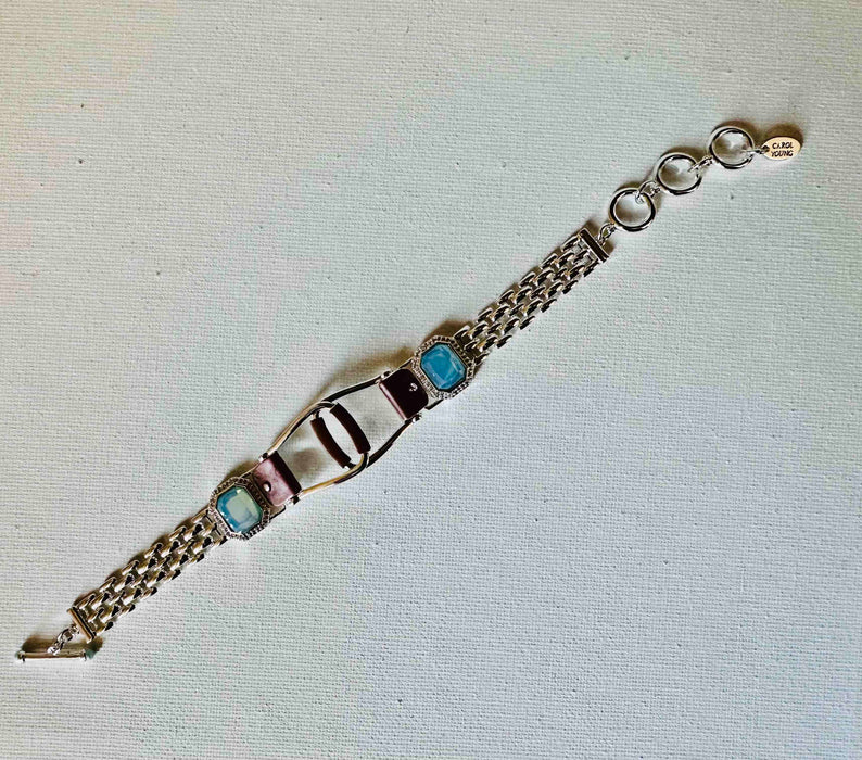 Bold Western Oxbow Bracelet - Carol Young Silver
