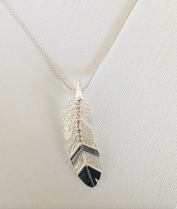 American Eagle Feather Necklace - Carol Yong Silver