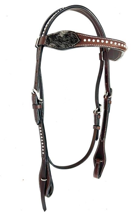 Gunsmoke Hair on Hide Headstall