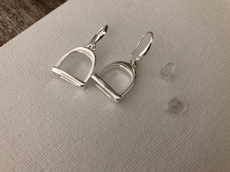 Stirrup Earrings - Carol young Silver