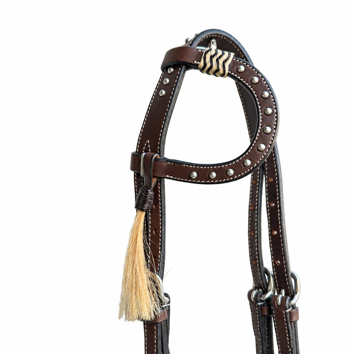 "BOISE" One Ear Bridle - Smooth Like Cactus