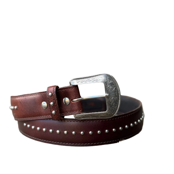 "TEXAS" Silver Studded Unisex Belt - 1773