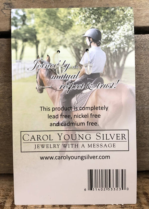 Stirrup Earrings - Carol young Silver