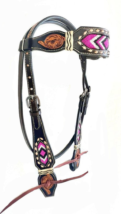 Cheyanne Pink Floral Headstall