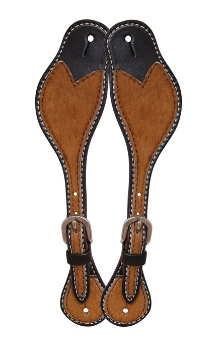 Mens Hair on Hide Spur Straps