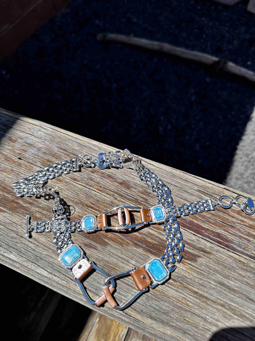 Bold Western Oxbow Bracelet - Carol Young Silver