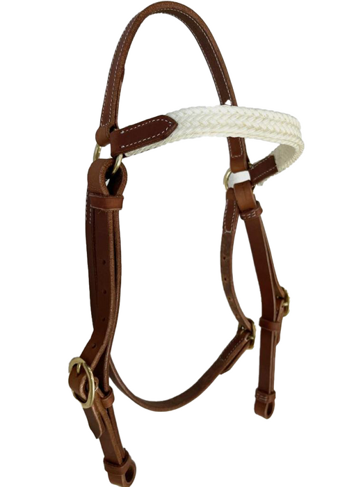 Kansas USA Waxed Rope Headstall