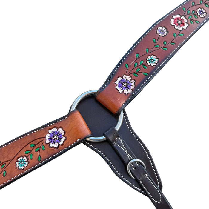 "FLORAL VINE" Shaped Breastplate - Smooth Like Cactus