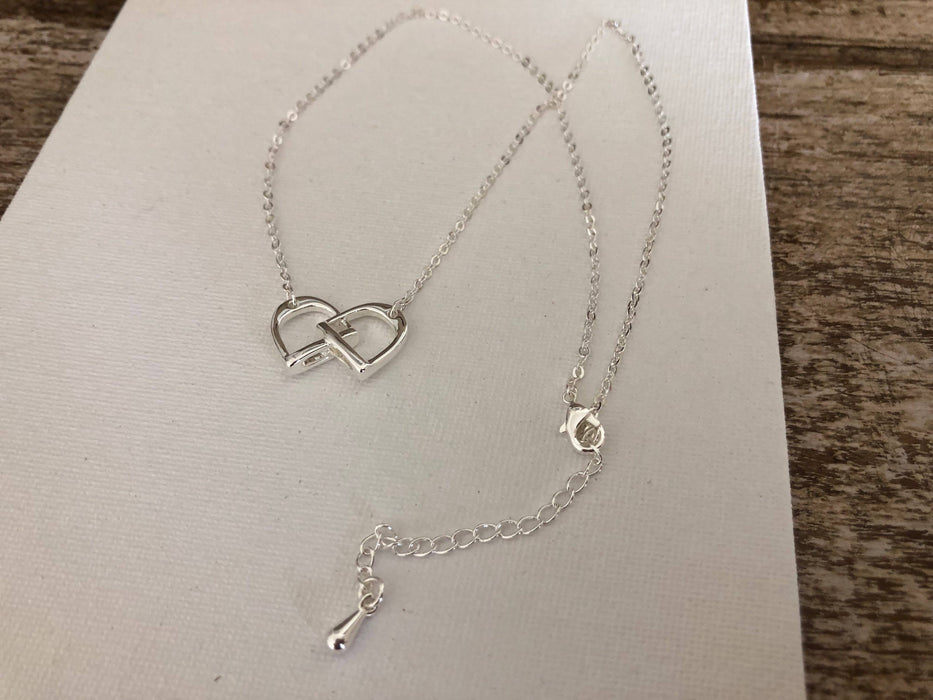 English Saddle Stirrup Linked Necklace - Carol Young Silver