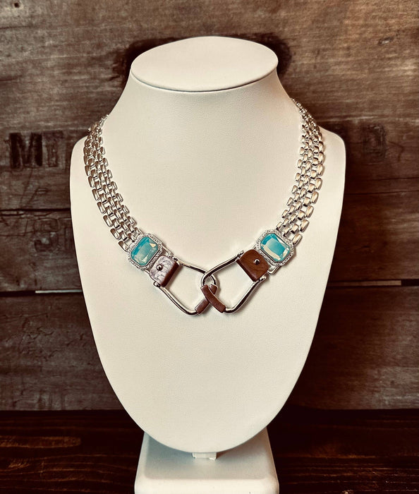 Bold Western Oxbow Necklace - Carol Young Silver