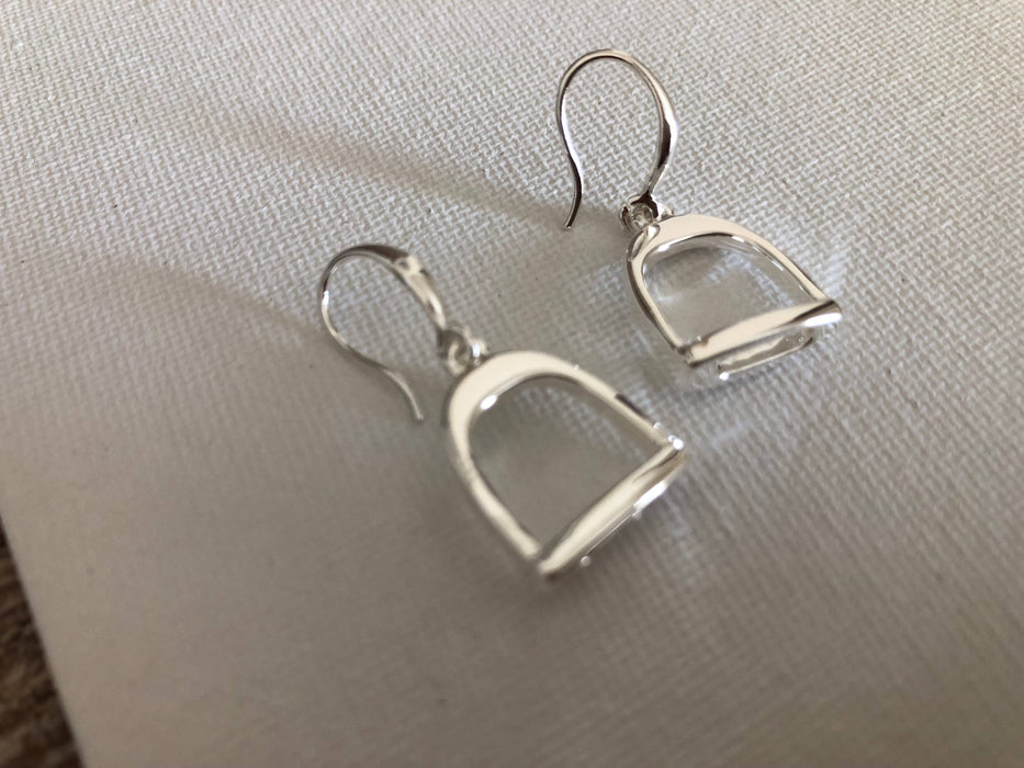 Stirrup Earrings - Carol young Silver