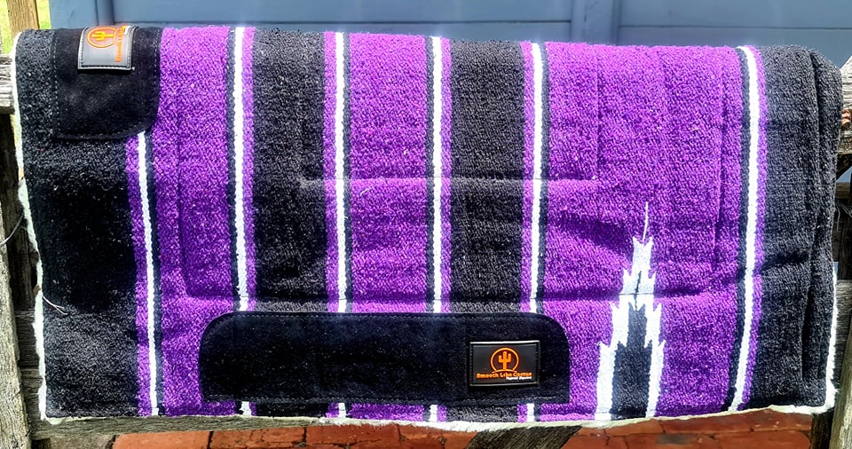 Allrounder' Navajo Pad with Fleece underlay 32" x 32" Purple