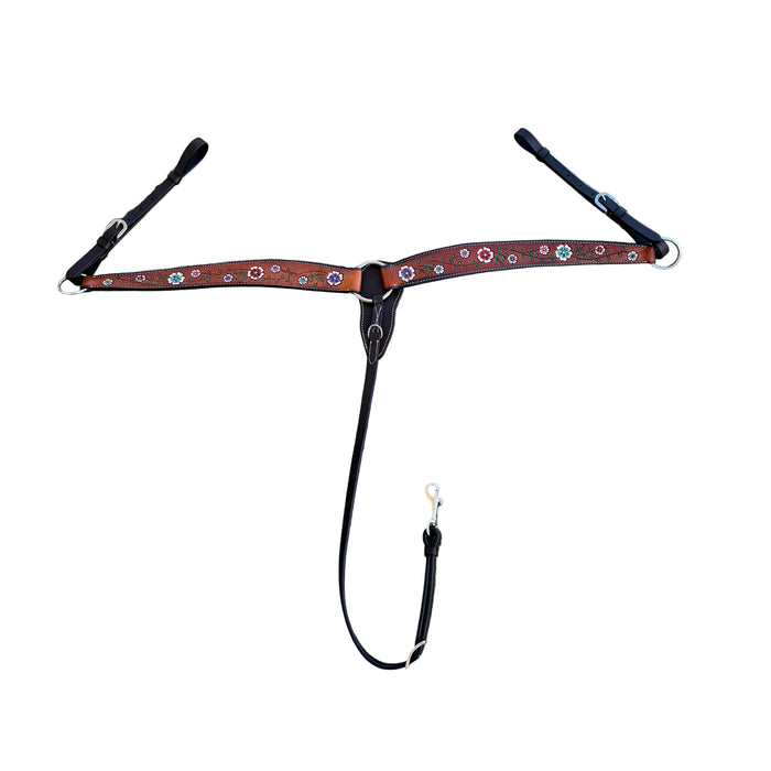 "FLORAL VINE" Shaped Breastplate - Smooth Like Cactus
