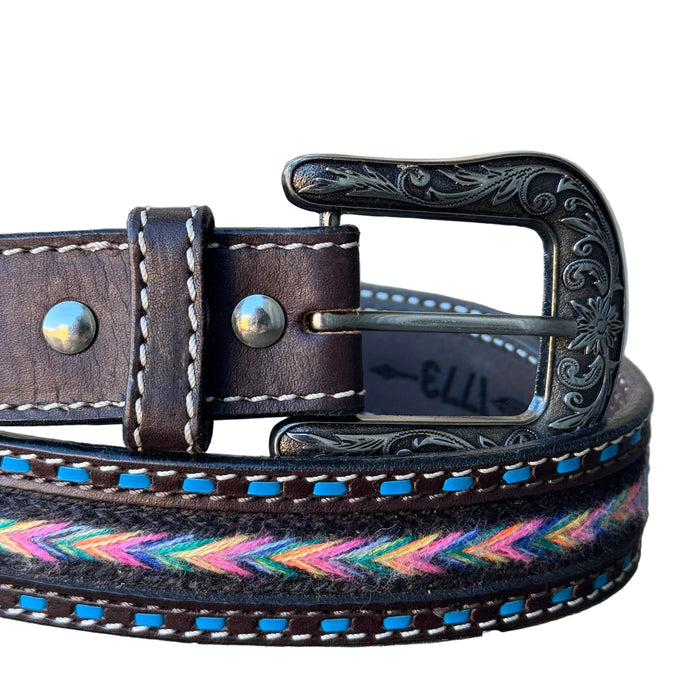 "DENVER" Ribbon Inlay Ladies Belt - 1773