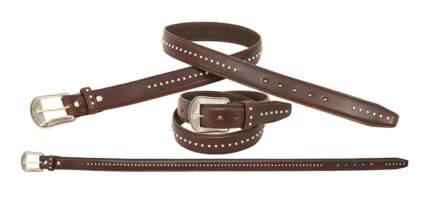 "TEXAS" Silver Studded Unisex Belt - 1773