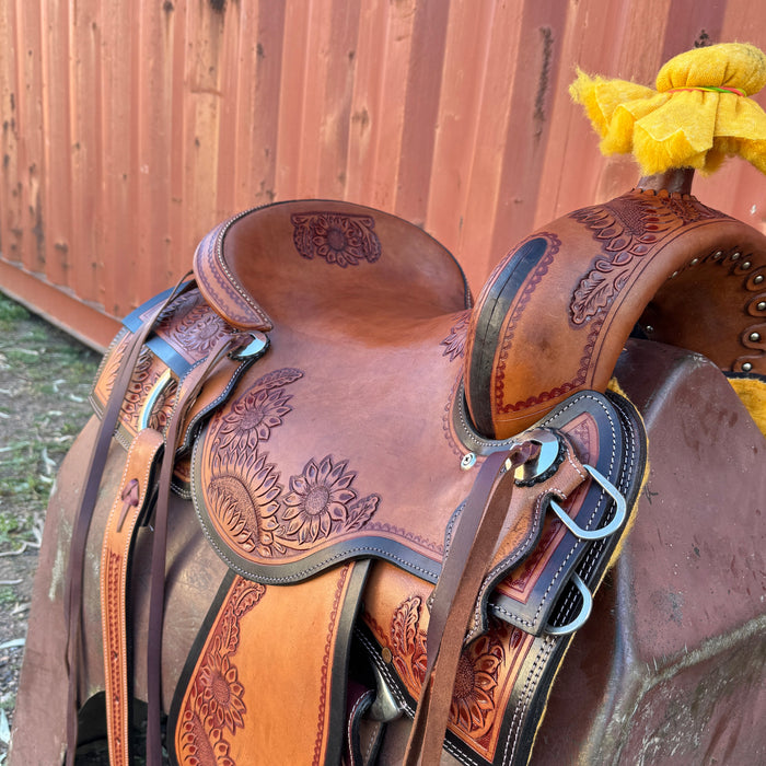 ‘Sunflower’ Ranch Roper Saddle | Toprail Equine