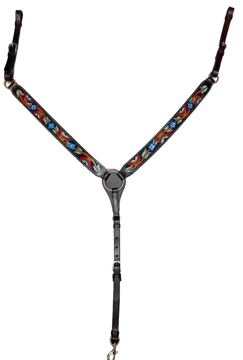 "AZTEC VINE" Pattern Breast Collar