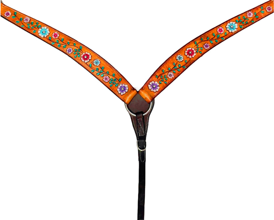 "FLORAL VINE" Shaped Breastplate - Smooth Like Cactus