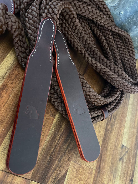 "LOUISIANA" Nylon Split Reins w/ Slobber Straps - Cubbaroo Cotton