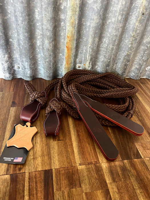 "LOUISIANA" Nylon Split Reins w/ Slobber Straps - Cubbaroo Cotton