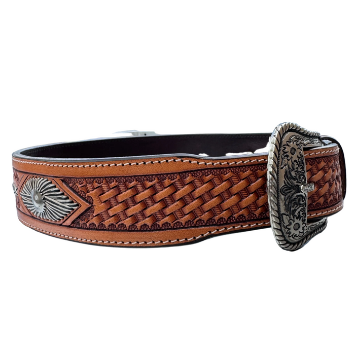 "MONTANA BLUE SKY" Stamped Woven Belt - 1773