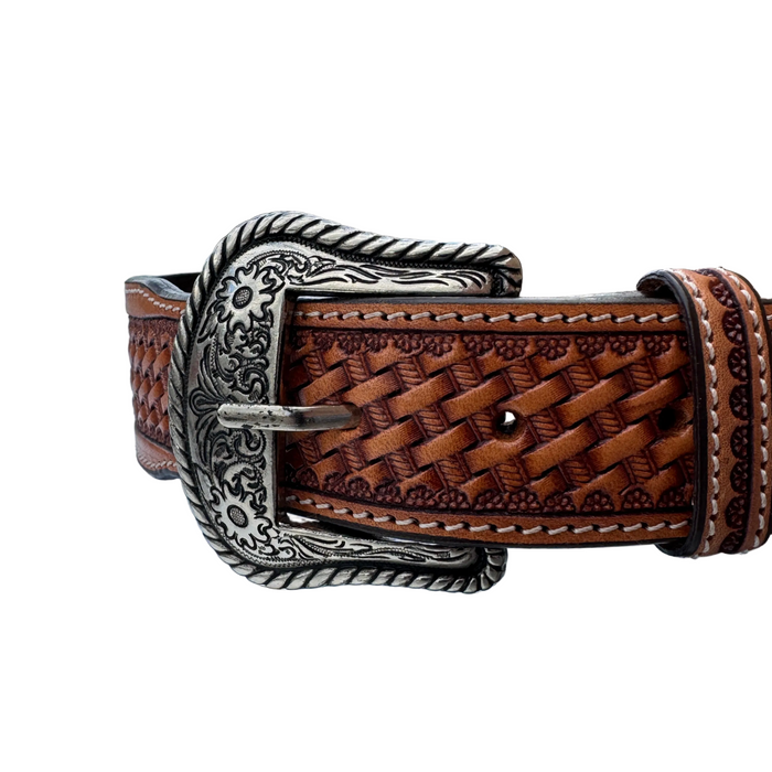 "MONTANA BLUE SKY" Stamped Woven Belt - 1773