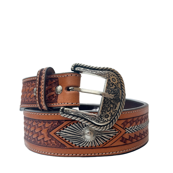 "MONTANA BLUE SKY" Stamped Woven Belt - 1773