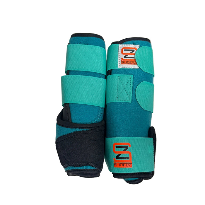 Sliderz Front Performance Protection Boots Turquoise - Med