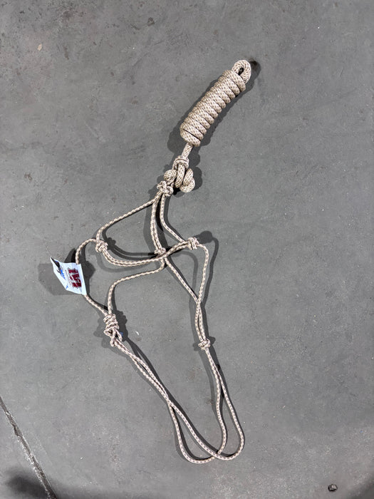 Mustang Coloured Braided Rope Halter & lead rope