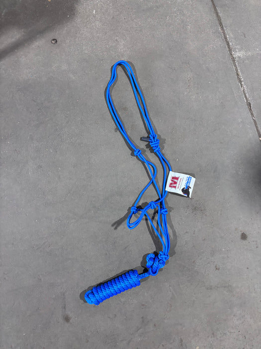 Mustang Coloured Braided Rope Halter & lead rope